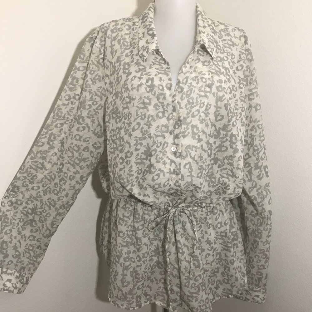 Calvin Klein Jeans Animal Print Blouse